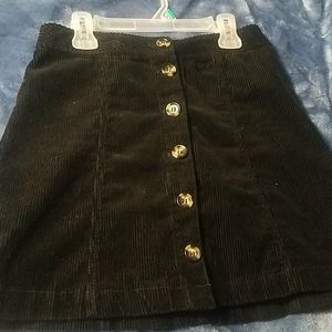 black skirt